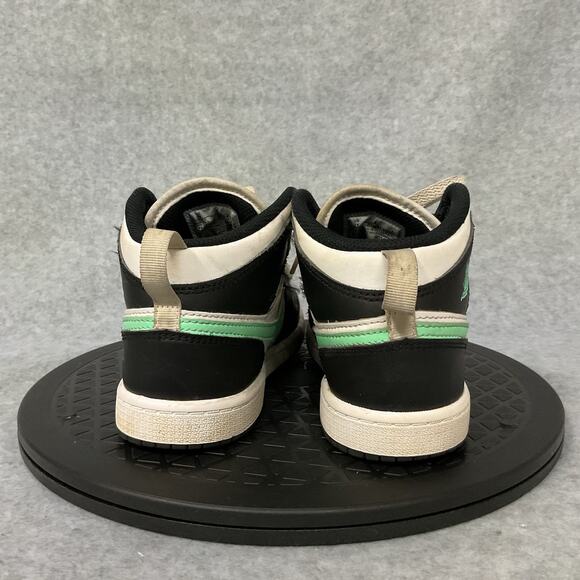 Nike Jordan 1 Mid Green Glow Preschool Kids Size 2Y DQ8424-103 Mid Top - Picture 2 of 5